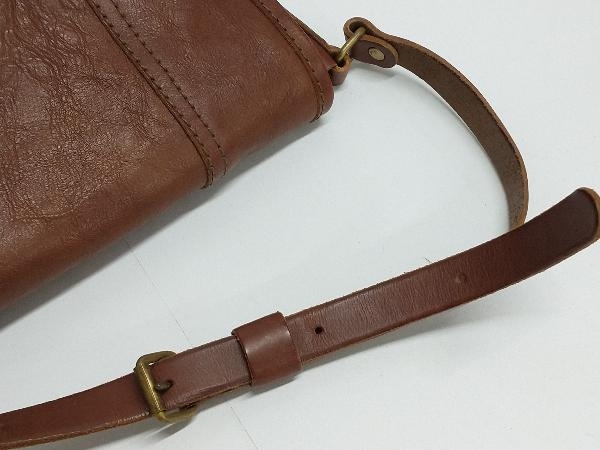 HERZ / shoulder bag / hell tsu/ diagonal ../ Mini bag / flap shoulder bag / all leather / Brown 