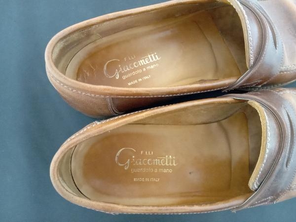 F.LLI Giacometti フラテッリジャコメッティ ローファー FG254 サイズ41 ブラウン 店舗受取可_画像7