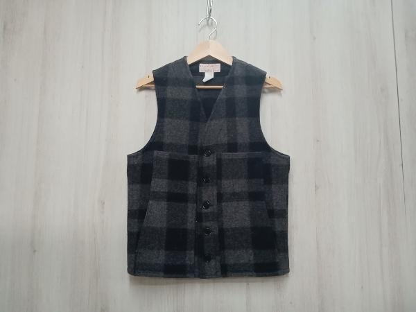 FILSON WASHED MACKINAW VEST フィルソン マッキーノベスト 36 グレー/ブラック FSV1020 店舗受取可