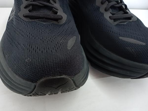 HOKA ONE ONE ホカ オネオネ／スニーカー／BONDI 8 ボンダイ8／F27422F ブラック サイズ29_両足つま先若干汚れ有り