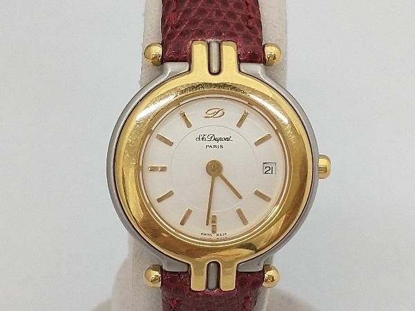S.T.Dupont エス・テー・デュポン 194.21 クォーツ ベルト非純正 腕時計