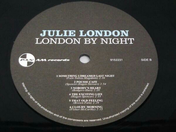 【LP盤】Julie London by night_画像6