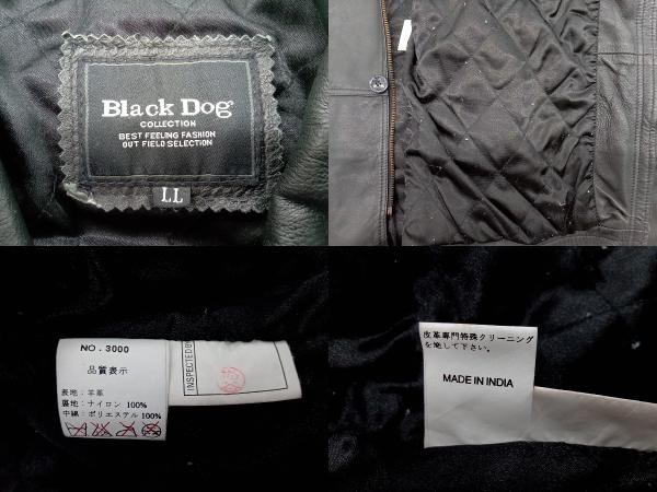 Black Dog ブラック・ドッグ レザーコート レザージャケット LLサイズ ブラック 店舗受取可_画像8