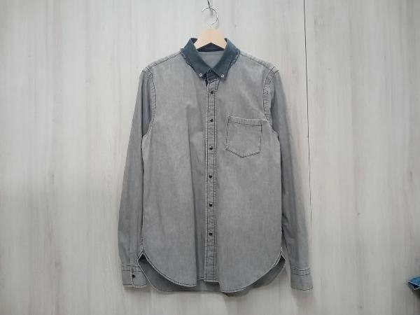 新品本物 Denim Switching Collar sacai Shirt 店舗受取可 14-00606M グレー 3 襟切替デニムシャツ サカイ 男性用 新品本物 Denim Switching Collar sacai Shirt 店舗受取可 14-00606M グレー 3 襟切替デニムシャツ サカイ 男性用