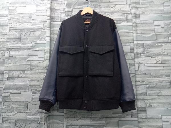 【数量限定】 Manastash SKOOKUM/7112047/ラムレザー/ブラック/ネイビー/スタジャン/L/ブルゾン/マナスタッシュ/スクーカム/スタジアムジャンパー × Lサイズ 【数量限定】 Manastash SKOOKUM/7112047/ラムレザー/ブラック/ネイビー/スタジャン/L/ブルゾン/マナスタッシュ/スクーカム/スタジアムジャンパー × Lサイズ