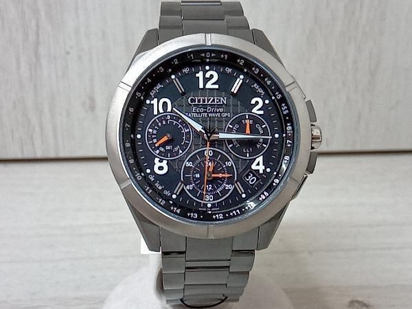【美品】 CITIZEN シチズン ATTESA アテッサ F900-T023517 GPSソーラー メンズ腕時計 30周年記念モデル 替えベルト付 取説付 保証書付 箱付
