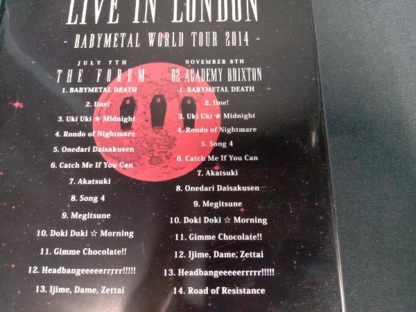 DVD LIVE IN LONDON -BABYMETAL WORLD TOUR 2014-_画像4