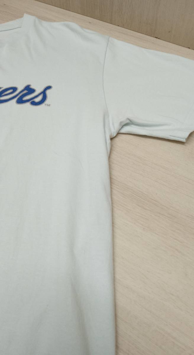 Supreme × MLB Los Angeles Dodgers/シュプリーム/半袖Tシャツ/Kanji Teams Tee/22AW/ライトブルー系/Lサイズ_画像4