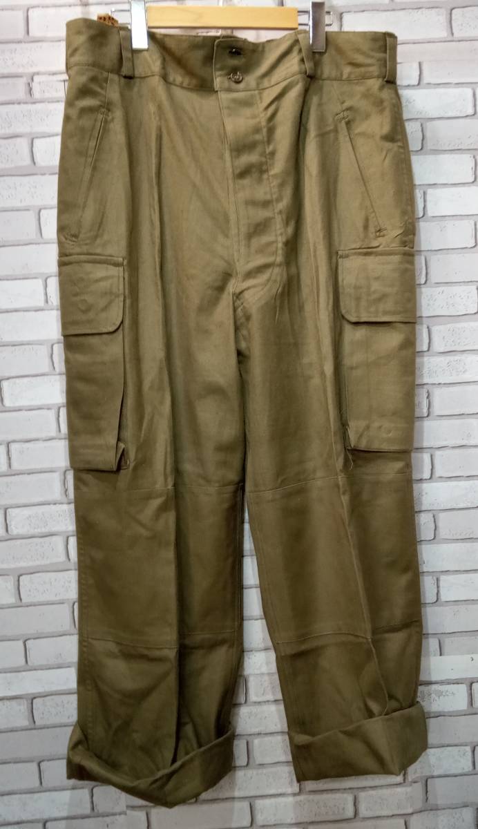 フランス軍 ★50s M-47前期 カーゴパンツ Lサイズ 軍服 モスグリーン 人気