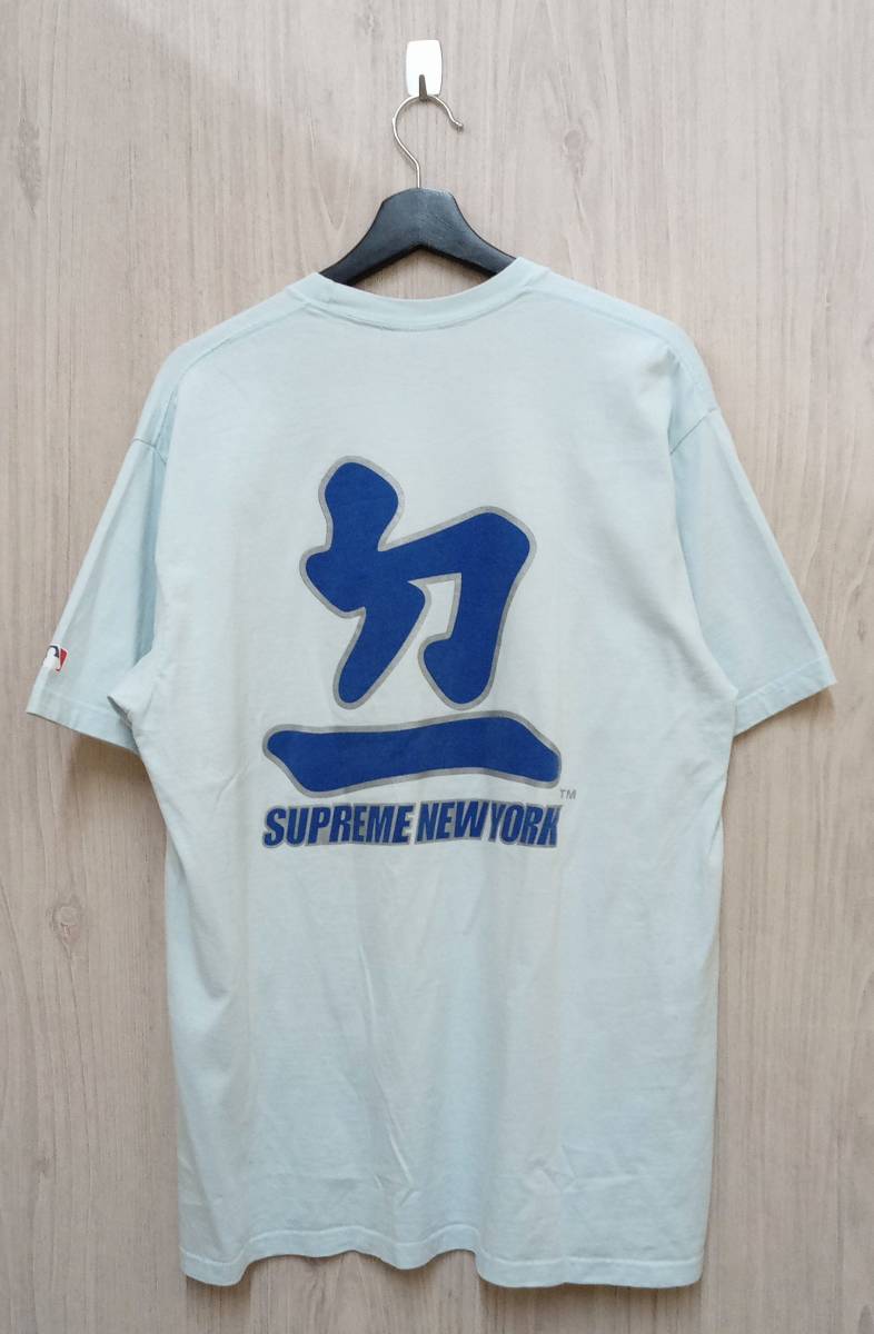 Supreme × MLB Los Angeles Dodgers/シュプリーム/半袖Tシャツ/Kanji Teams Tee/22AW/ライトブルー系/Lサイズ_画像2