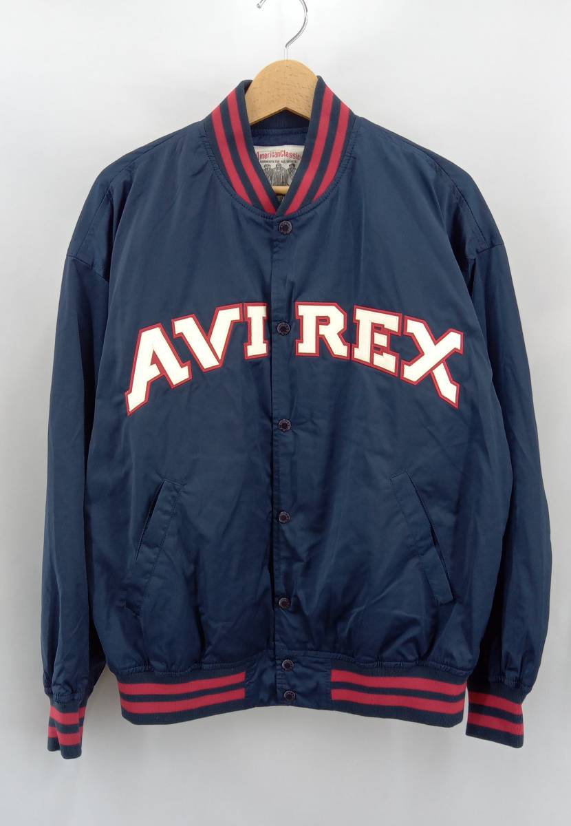 セール】 6122145 アヴィレックス AVIREX ☆ スタジャン 通年 ネイビー