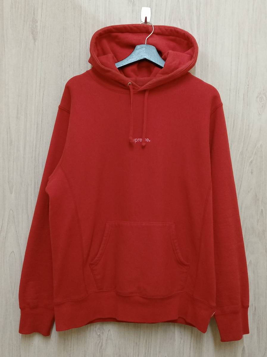 Supreme/シュプリーム/パーカー/Compact Logo Hooded Sweat Shirt/裏起毛/レッド/Mサイズ