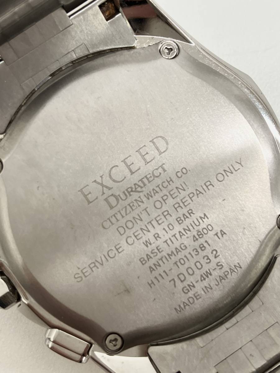 CITIZEN EXCEED H111-T011381 シチズン エクシード ソーラー 白文字盤 メンズ デイト 腕時計(エクシード)｜売買されたオークション情報、yahooの商品情報を
