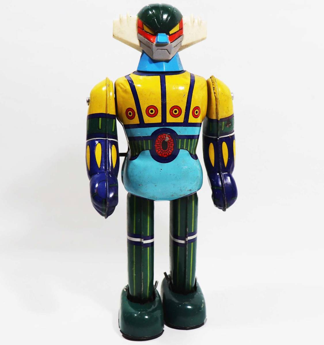 旧タカラ 鋼鉄ジーグ ゼンマイブリキ歩行ロボット 当時物 昭和懐かし
