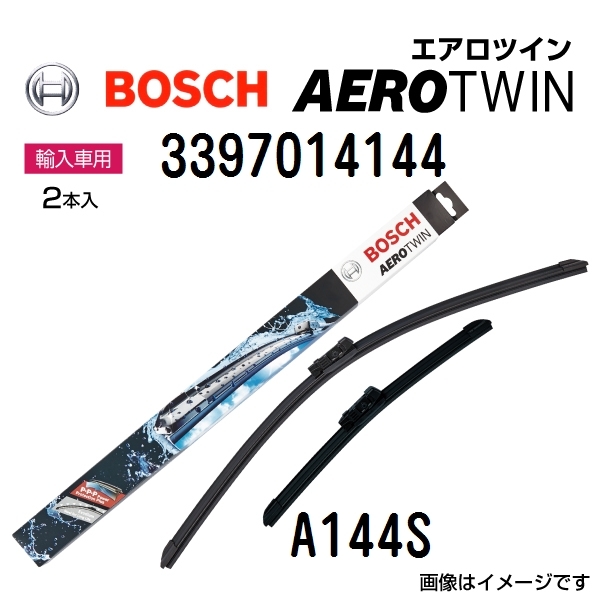 新品 BOSCH エアロツインワイパー プジョー 208 2012年9月-2015年4月 右ハンドル用 A144S 2本入り 送料無料_画像1