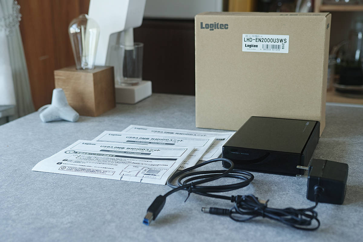 Logitec ロジテック 2TB USB3.0 外付け型HD LHD-EN2000U3WS(used