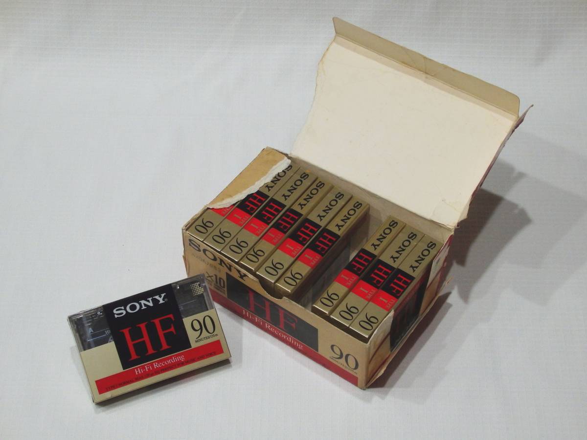 SONY HF90① 10本(箱付き)　未開封カセットテープ　◆未使用品_画像1