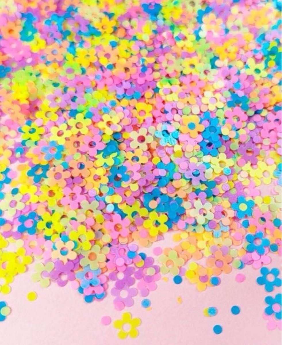 【86AA】花びら　花　まる　ホログラム　ネイルパーツ　ネイルアート