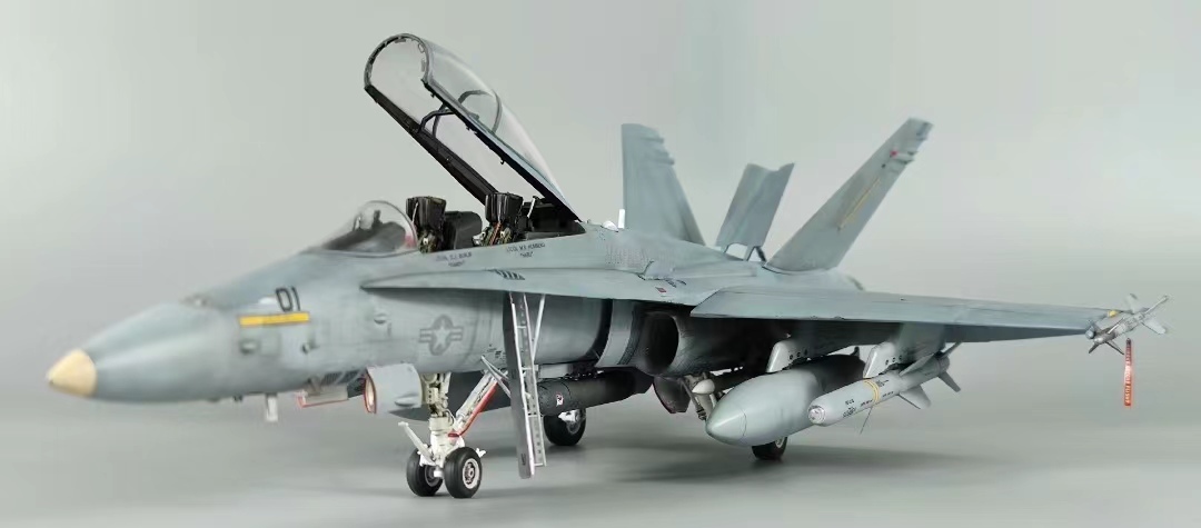 1/48 America F/A-18D painted final product 
