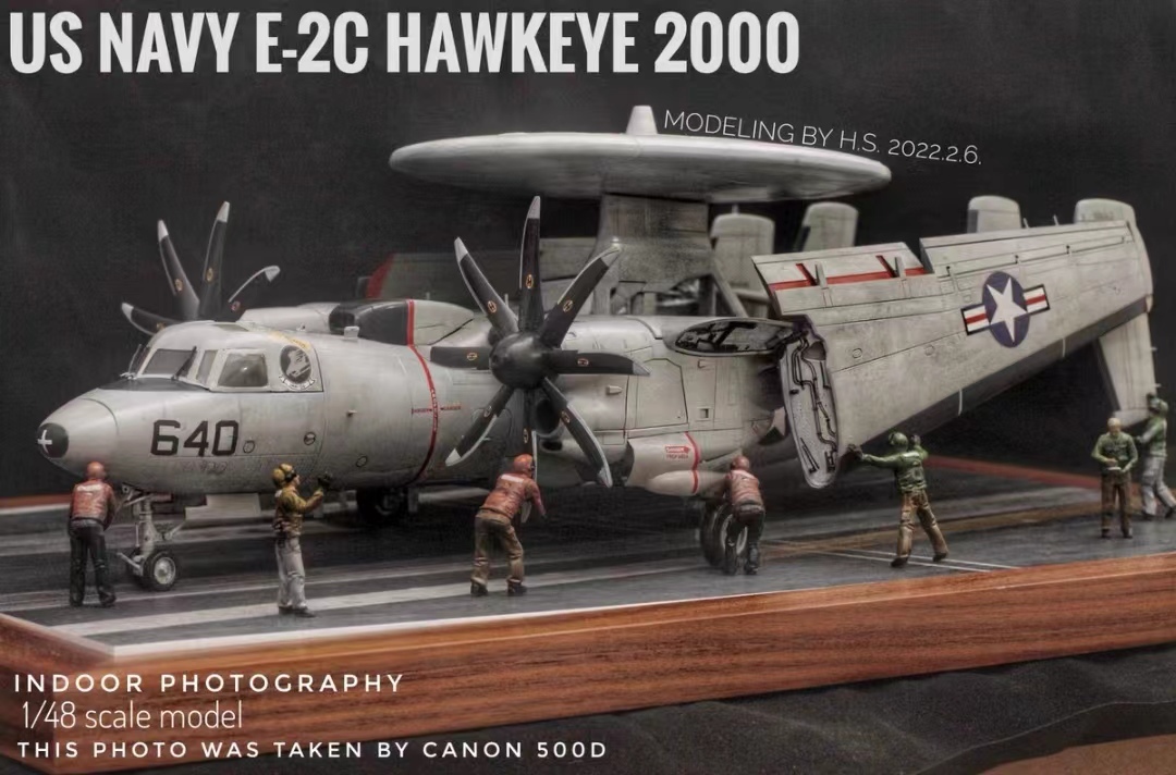 1/48 America E-2C type Hawk I early stage .. machine painted final product 