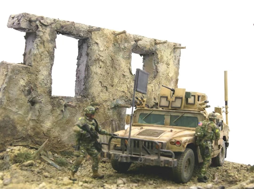 1/35 アメリカ陸軍 ハマー装甲車 ジオラマ完成品 - 完成品 1/35 アメリカ陸軍 ハマー装甲車 ジオラマ完成品 - 完成品