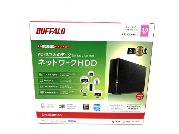 Buffalo LS210D0301G ネットワーク ハードディスク LinkStation 外付け