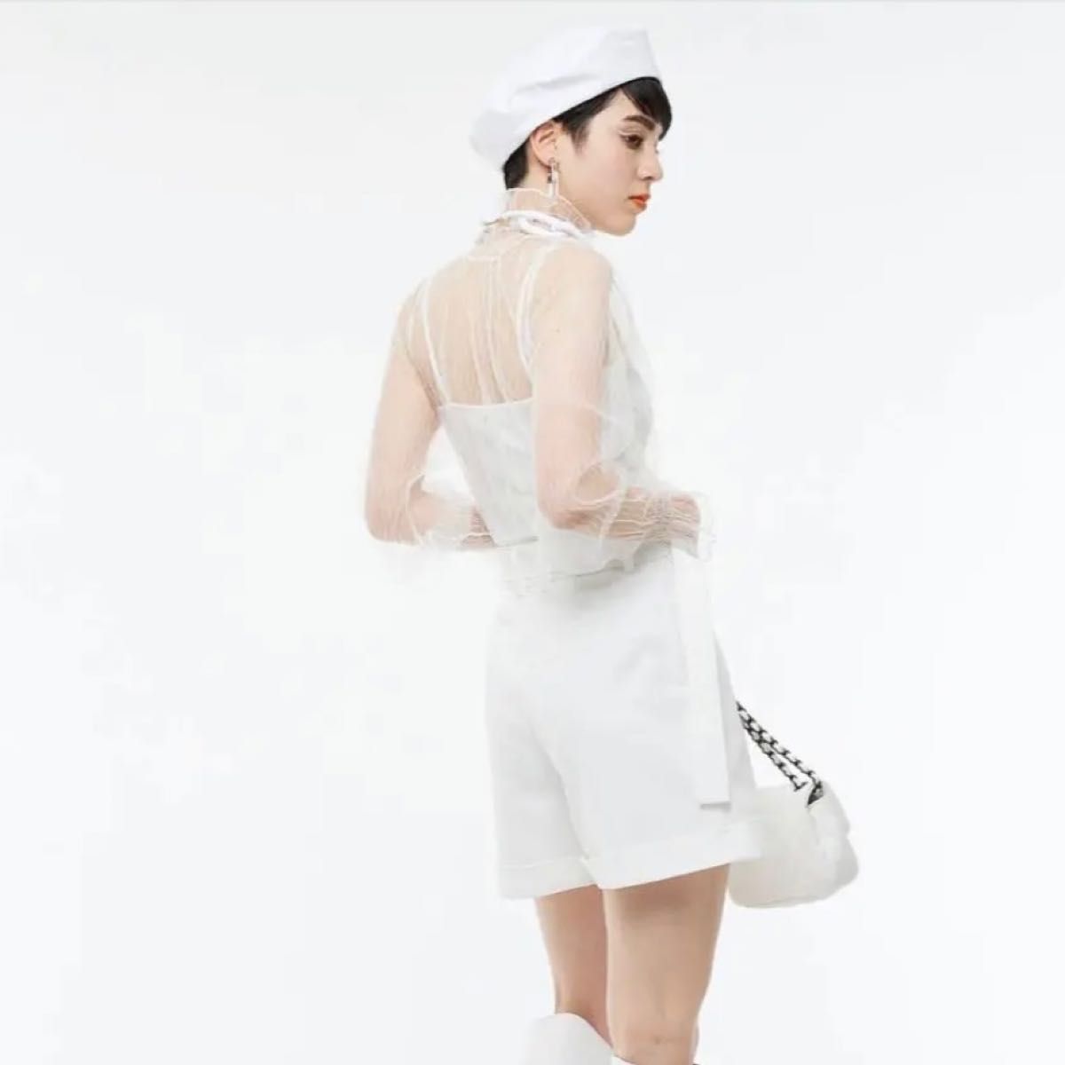 Narcissus ナルシス フリル シースルー トップス チュール 完売 レース
