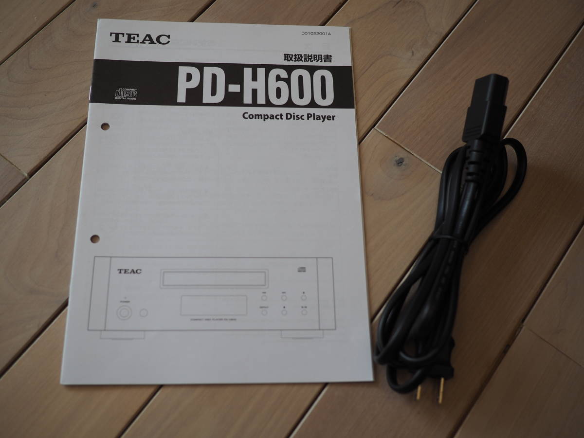 TEAC★PD - H600★CD播放器★專用機器專用的專用聲音 原文:TEAC★PD-H600★ＣＤプレイヤー★専用機ならではの濃密サウンド