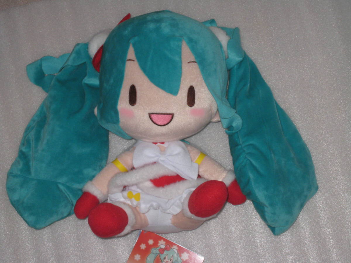 在庫5　初音ミクシリーズ　スペシャルふわふわぬいぐるみ　初音ミク　クリスマス　2022　非売品　プライズ　ぬいぐるみ_画像1