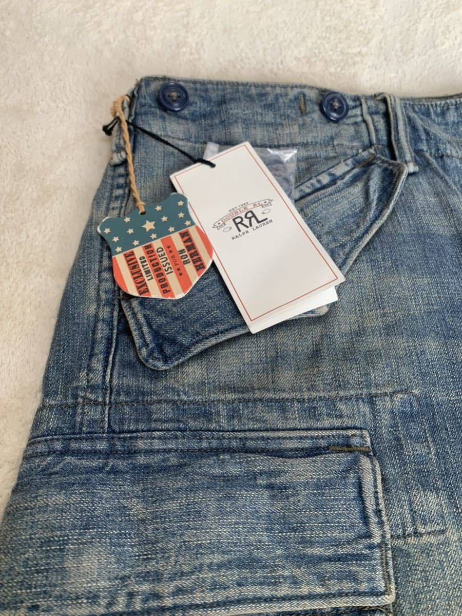 新品 RRL DENIM CARGO SHORTS ロンハーマン別注 デニム カーゴ 新品 RRL DENIM CARGO SHORTS ロンハーマン別注 デニム カーゴ
