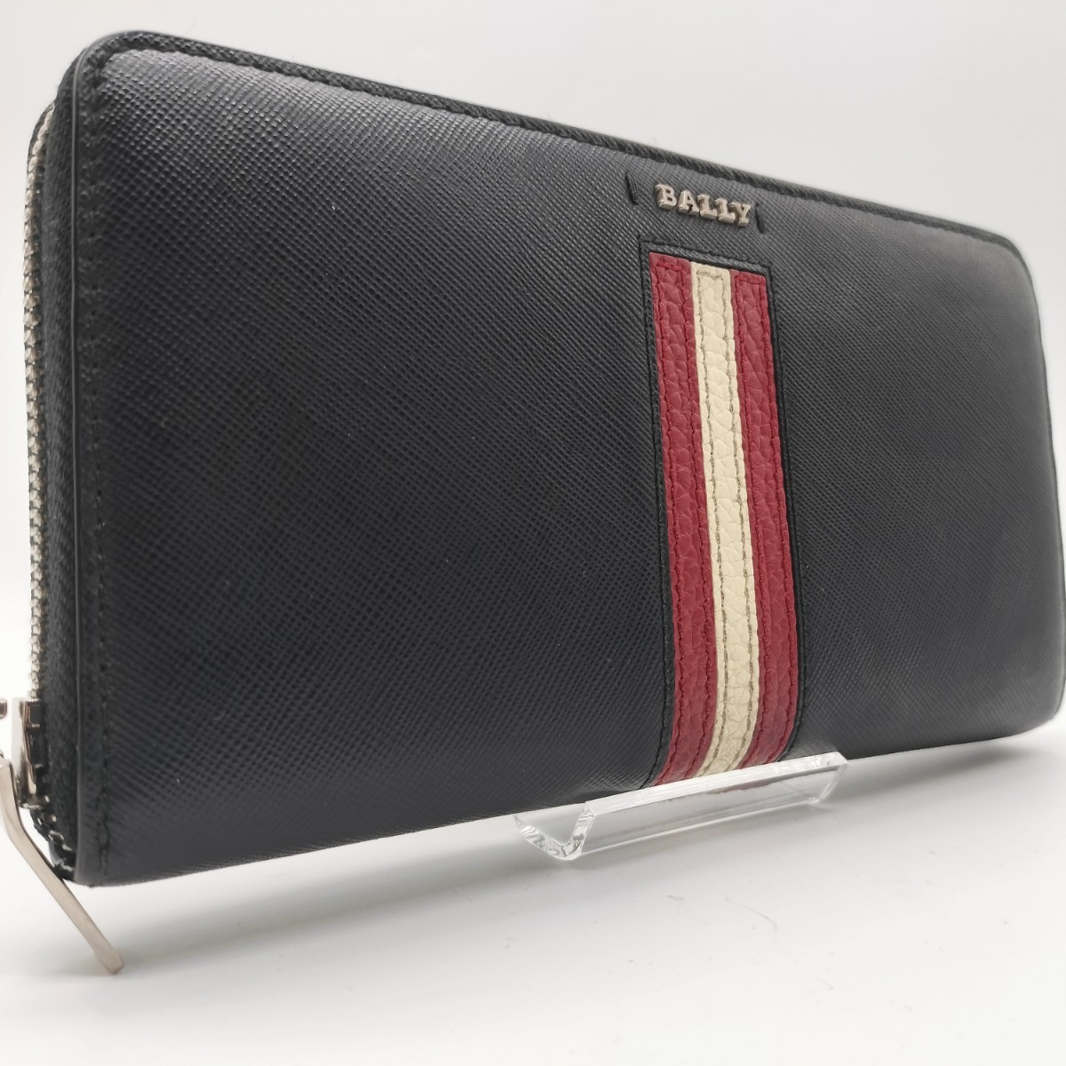 1円【未使用級】BALLY バリー 長財布 ラウンドファスナー ウォレット