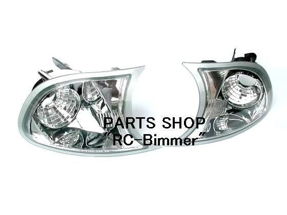 4*BMW E46 Koo ./ cabriolet /M3 2D previous term / latter term vehicle for euro style clear turn signal set /318/320/323/325/328/330/M3/ inner chrome 