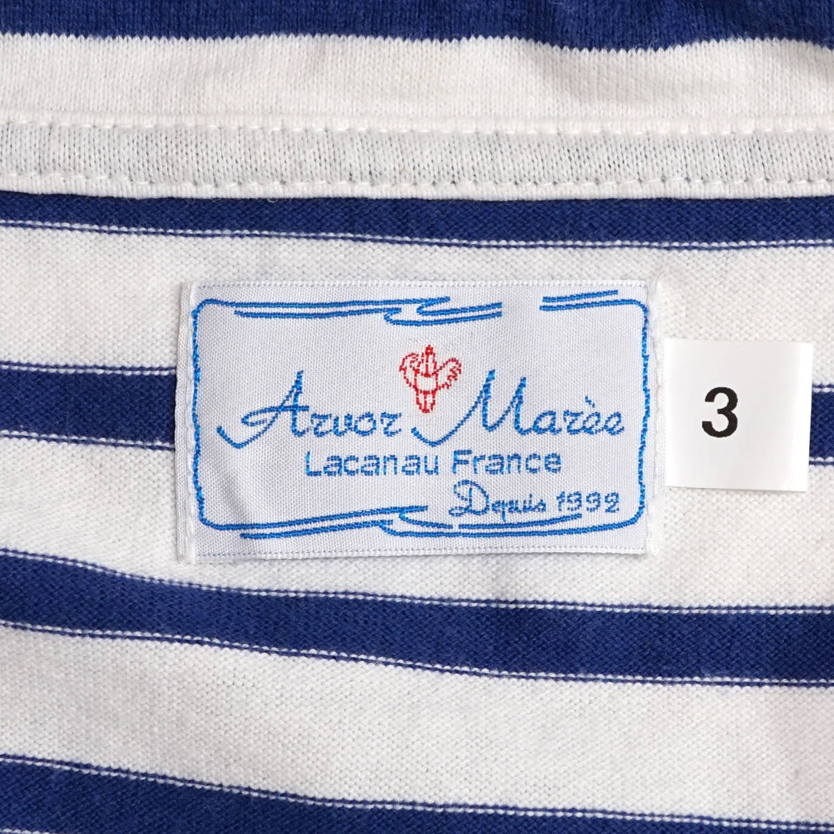ARVOR MAREEseila- Polo border 3arubo-mare- France sailor Sailor Polo Border White Blue
