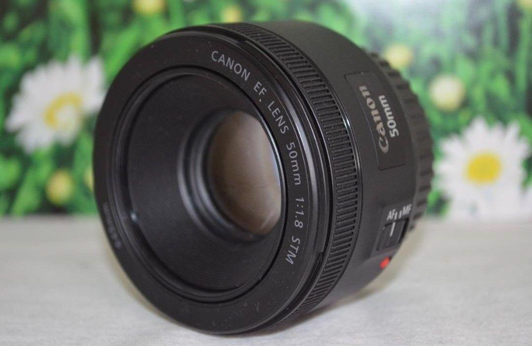 美品 Canon EF 50mm F1 8 新型STM 単焦点レンズ 明るいボケ｜PayPayフリマ