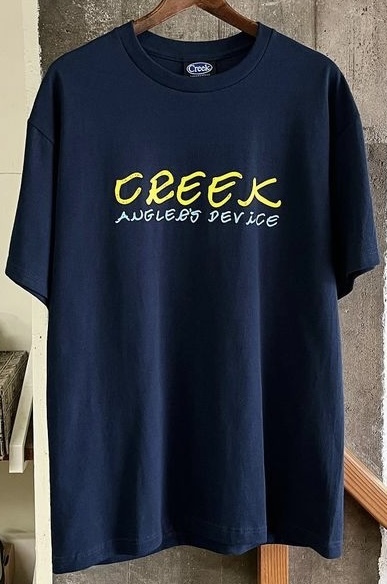 新品 即決 XLサイズ Creek Angler's Device Logo Tee Shirt Tシャツ TEE NAVY ネイビー 在原みゆ紀
