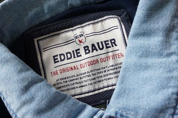 【即決】Eddie Bauer エディーバウアー メンズ 半袖ラガーシャツ タグ付き ネイビーベース サイズ:L(日本サイズXL) 【772853】_画像8
