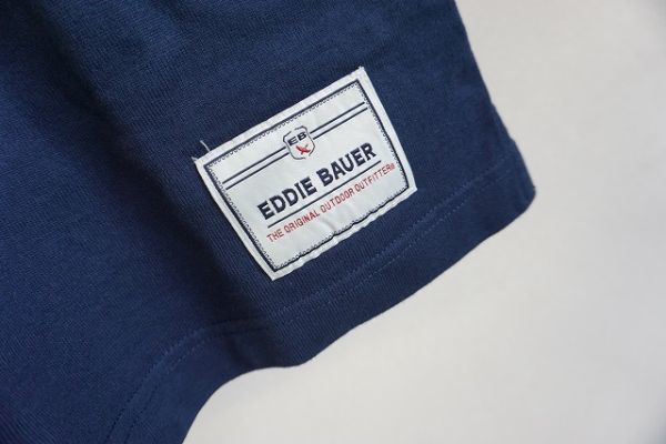 【即決】Eddie Bauer エディーバウアー メンズ 半袖ラガーシャツ タグ付き ネイビーベース サイズ:L(日本サイズXL) 【772853】_画像5