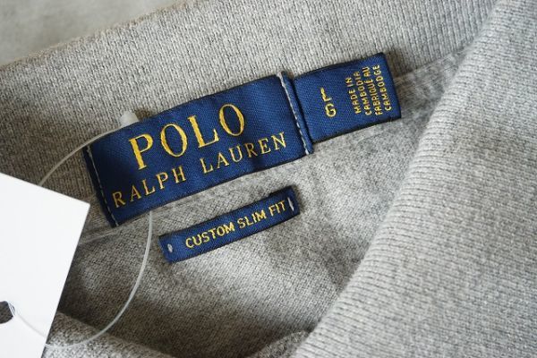 【即決】POLO RALPH LAUREN ポロラルフローレン メンズ ポロシャツ 半袖 グレー サイズ:LG 【828853】の画像4