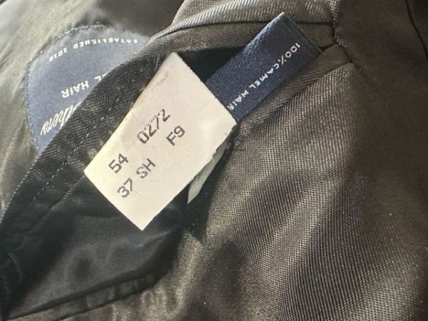 【即決】BROOKS BROTHERS CAMEL HAIR ブルックスブラザーズ キャメルヘアー メンズ ジャケットテーラード 黒 サイズ:37SH 米国製【828137】_画像9