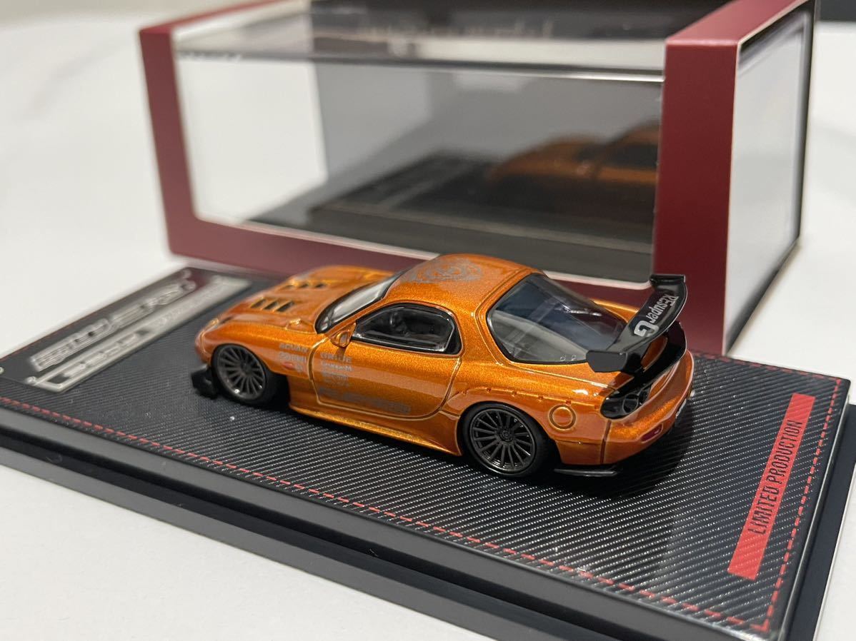 売切 1円 スタート セール 1/64 Ignition Model IG64 イグニッションモデル マツダ RX-7 FD3S RE雨宮 パンデム ロケットバニー 2台セット_画像4