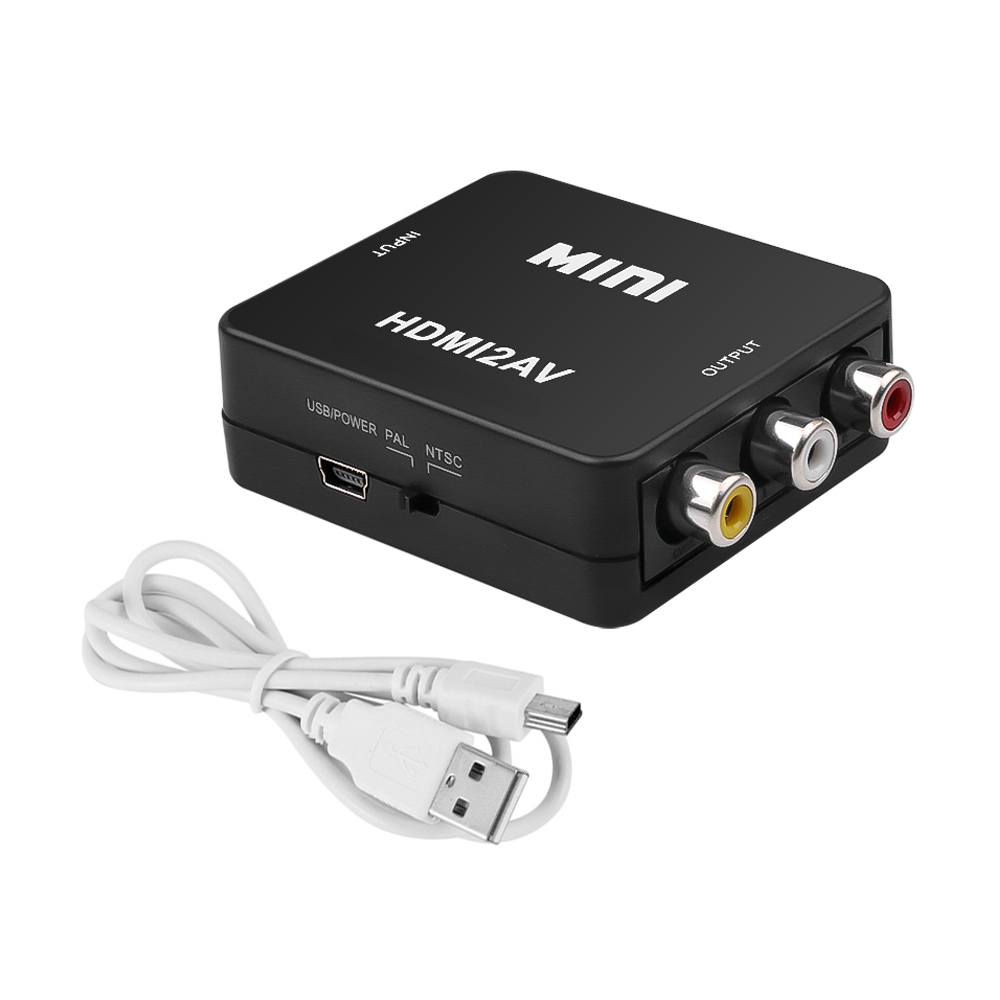【ブラック】【万能コンバータ】 HDMI【PC/DVD】から AV【TV/モニター】へ出力する為の変換コンバータ コネクタ 【HDMI2AV】_画像5