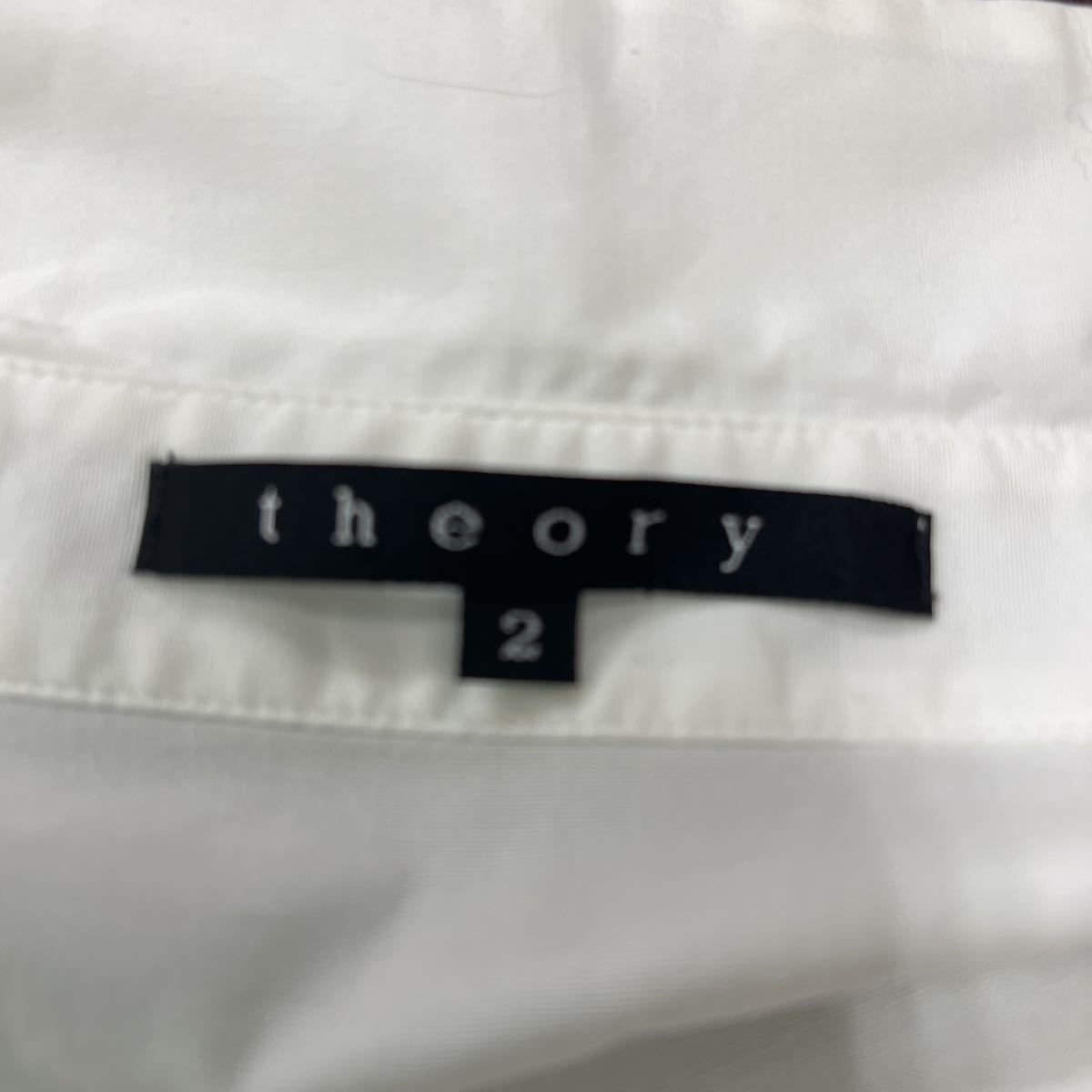 8284B セオリー theoryシャツ レディース 白 色 長期保管 レタパプラスの画像4