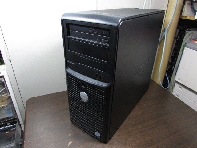 【YDT0727】★DELL PowerEdge T100 タワーサーバー Core2Duo不明/2GB/HD欠品/DVD-MULTI/OS無 通電のみBIOS画面出ず、本体のみ★JUNK_画像1