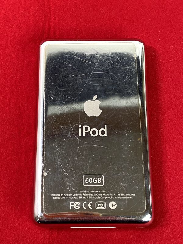【G581】Apple iPod classic A1136 60GB Universal Dock A1153 純正ドック 充電器付き_画像6