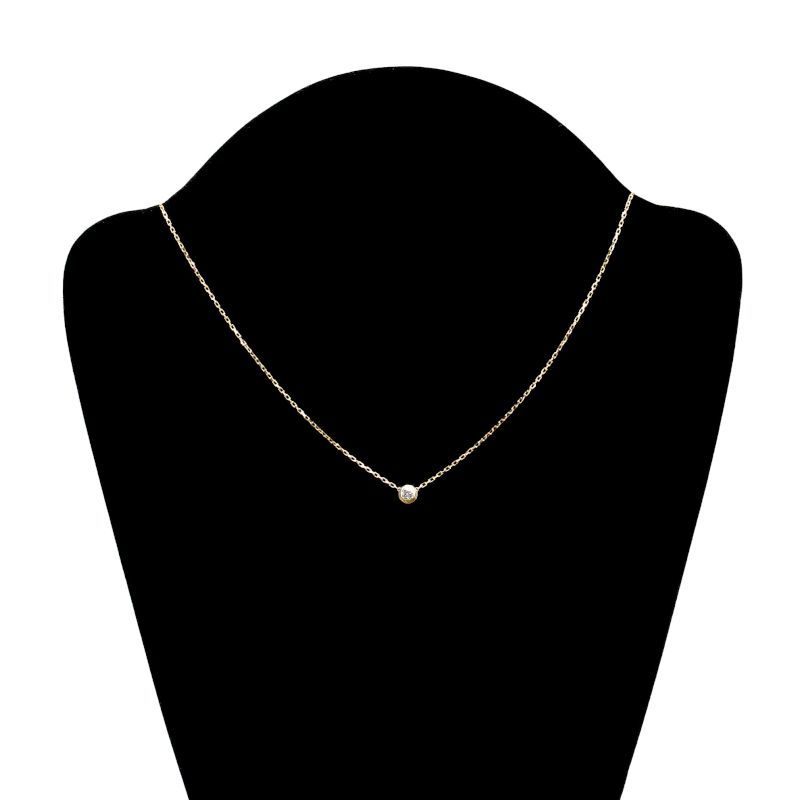  Cartier dam -ru necklace Large model B7215500 K18YG diamond new goods finish settled yellow gold 1 bead pendant used free shipping 