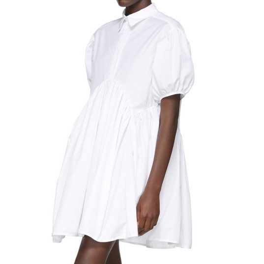 CECILIE BAHNSENsesi Lee van senEsther Dressgya The - shirt One-piece 1577-343-7524 UK6 white short sleeves Mini tops g10088