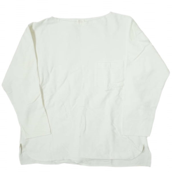 COMOLI コモリ 日本製 BOAT NECK SHIRT ボートネックシャツ 15F-05001 2 ホワイト 長袖 ロングスリーブ Tシャツ トップス g8995
