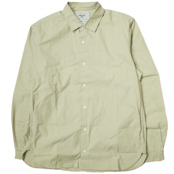 YAECA PARK ヤエカパーク COMFORT SHIRT - STANDARD FIT コットンポプリン コンフォートシャツ 151134 XL SAND BEIGE Steven Alan g11554_画像1