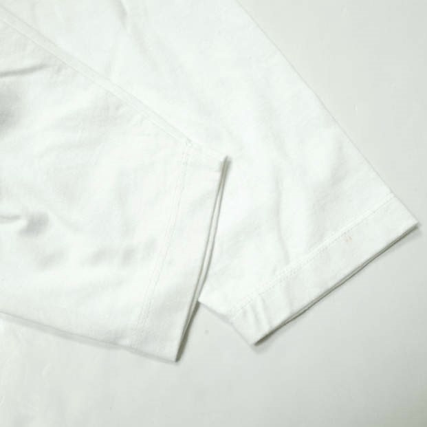 Graphpaper グラフペーパー 日本製 L/S CREW NECK DRESS ロングスリーブTシャツワンピース 00 ホワイト 長袖 ロング トップス g10091_画像5