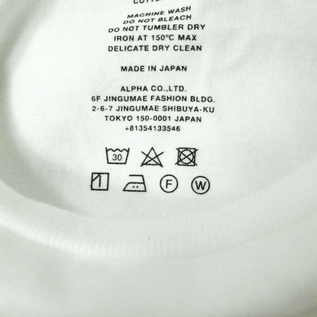 Graphpaper グラフペーパー 日本製 L/S CREW NECK DRESS ロングスリーブTシャツワンピース 00 ホワイト 長袖 ロング トップス g10091_画像7